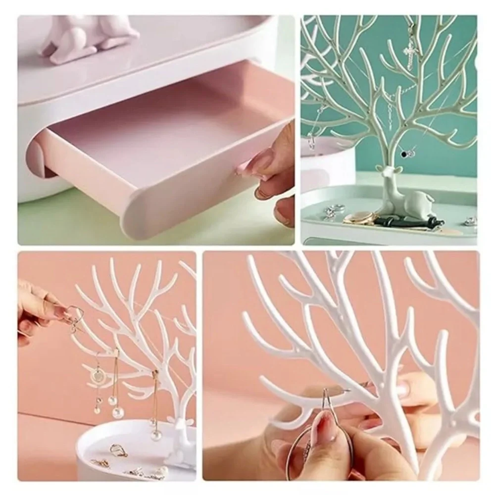 Antler Tree Jewelry Display Stand - Elegant Tray Organizer for any jewelry. New!